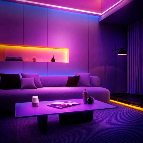 OLLO LED-nauha sisätiloihin | COB | 5m/10mm | 15W | 12V | 742lm/m | RGB | IP20