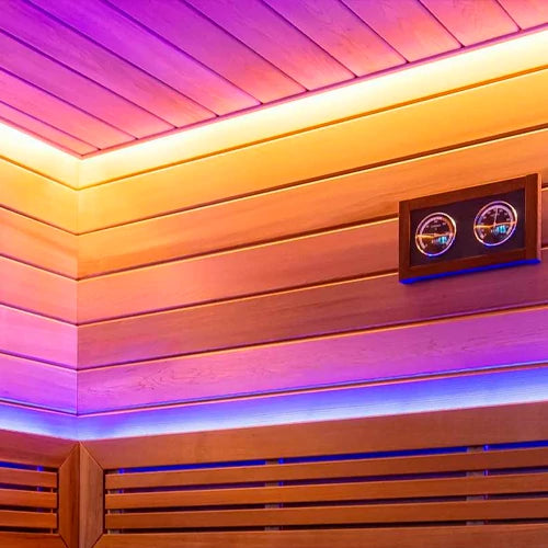 VISIONAL LED-nauha saunaan | 5m/12mm | 14.4W | 12V | 980lm/m | RGB | IP68