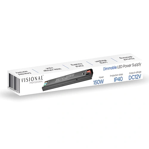 VISIONAL himmennettävä LED-muuntaja | 150W | 12V | 12.5A | IP40