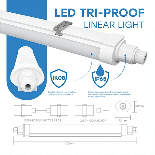 LED-valaisin lineaarinen | PHILIPS LED | 36W | 120cm