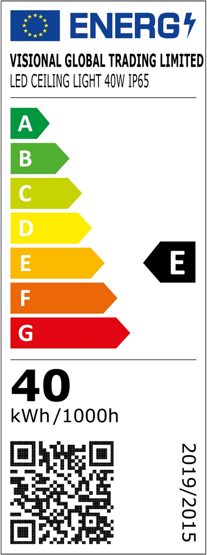 Kostean tilan LED-plafondi | 40W | valkoinen