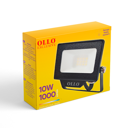 OLLO kosteudenkestävä LED-valonheitin | 10W | 1000lm | 4000K | IP65