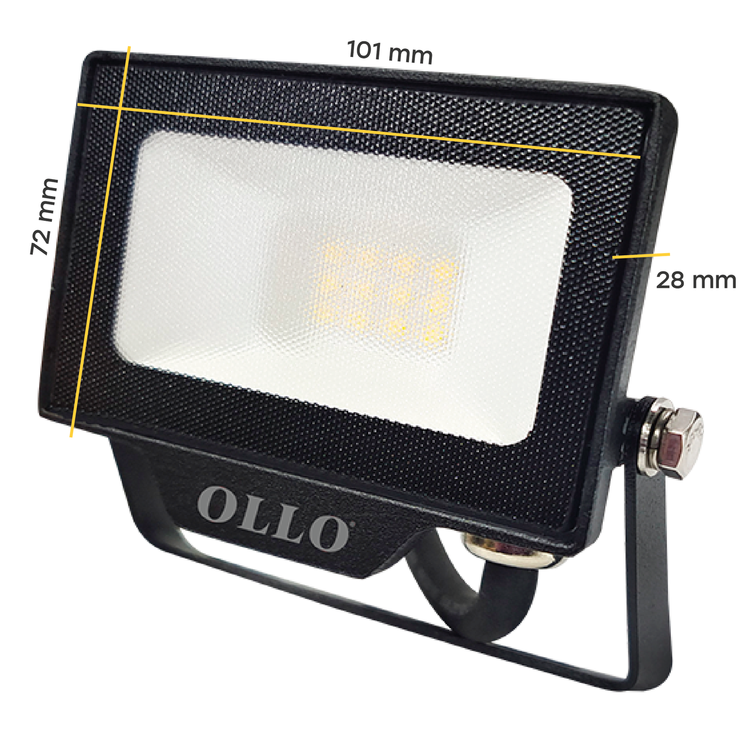 OLLO kosteudenkestävä LED-valonheitin | 10W | 1000lm | 4000K | IP65