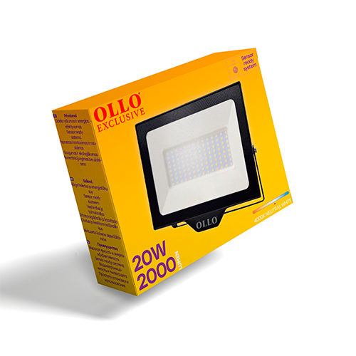 OLLO kosteudenkestävä LED-valonheitin | 20W | 2000lm | 4000K | IP65