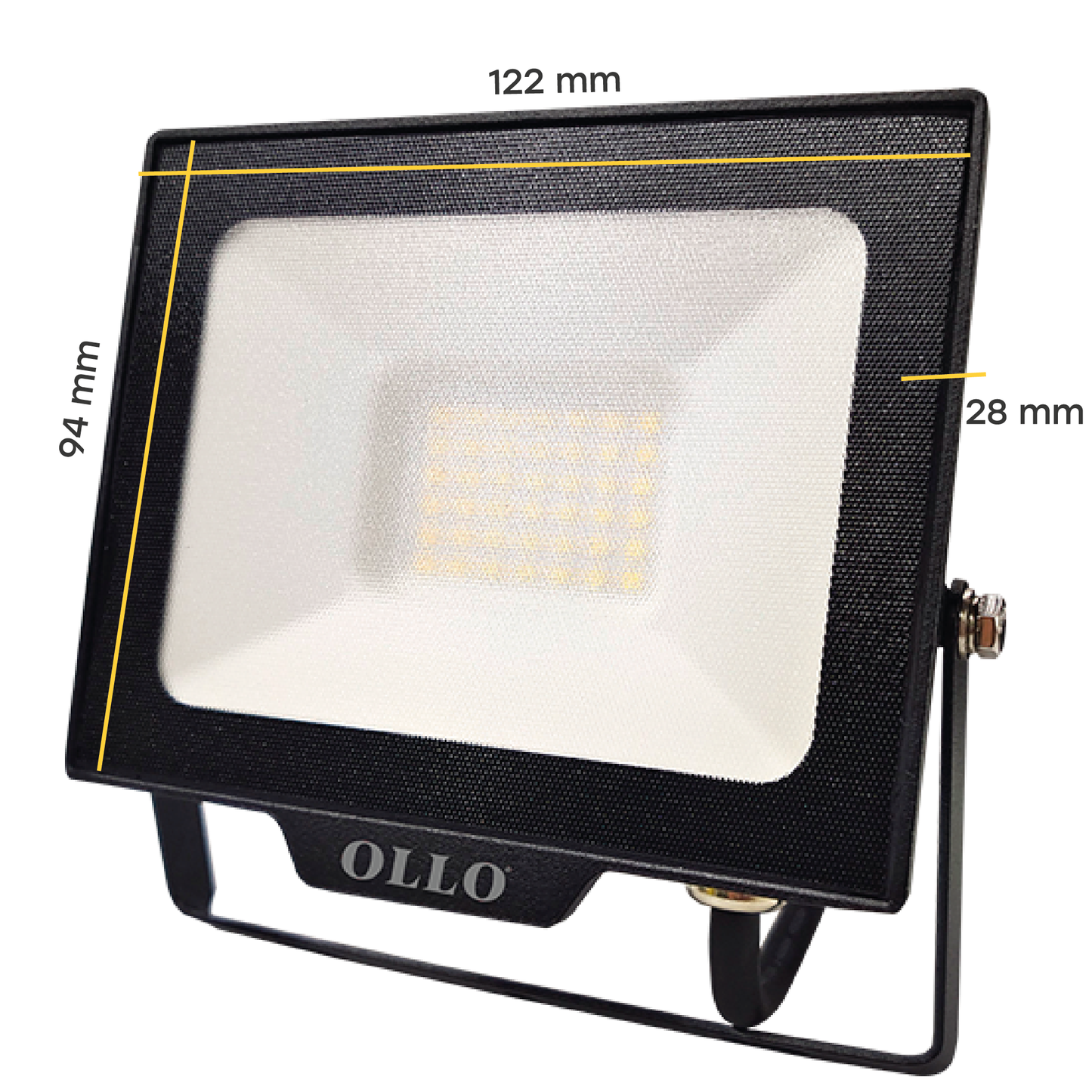 OLLO kosteudenkestävä LED-valonheitin | 20W | 2000lm | 4000K | IP65