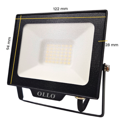 OLLO kosteudenkestävä LED-valonheitin | 20W | 2000lm | 4000K | IP65