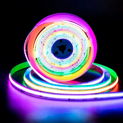 OLLO LED-nauha sisätiloihin | COB | 5m/10mm | 15W | 12V | 742lm/m | RGB | IP20
