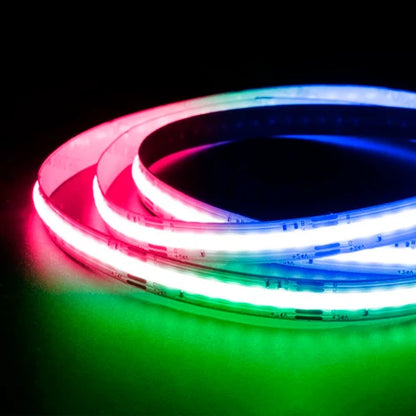 OLLO LED-nauha sisätiloihin | COB | 5m/10mm | 15W | 12V | 742lm/m | RGB | IP20