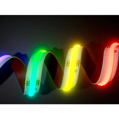 OLLO LED-nauha sisätiloihin | COB | 5m/10mm | 15W | 12V | 742lm/m | RGB | IP20