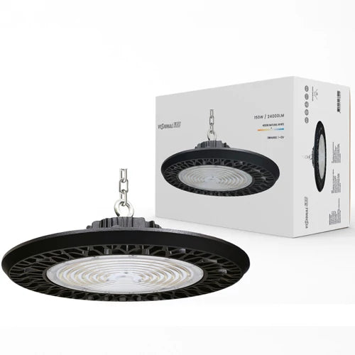 VISIONAL LED-hallivalaisin UFO | 150W | 24 000lm | 4000K | IP66 | Musta