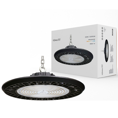 VISIONAL LED-hallivalaisin UFO | 100W | 16 000lm | 4000K | IP66 | Musta