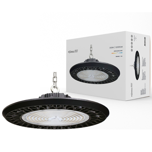 VISIONAL LED-hallivalaisin UFO | 100W | 16 000lm | 4000K | IP66 | Musta