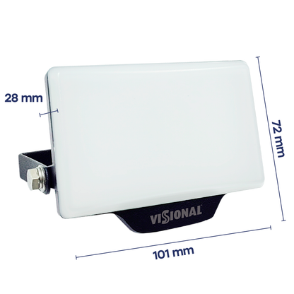 VISIONAL kosteudenkestävä LED-valonheitin | 10W | 1100lm | 4000K | IP65