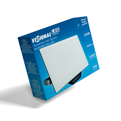 VISIONAL kosteudenkestävä LED-valonheitin | 50W | 5500lm | 4000K | IP65