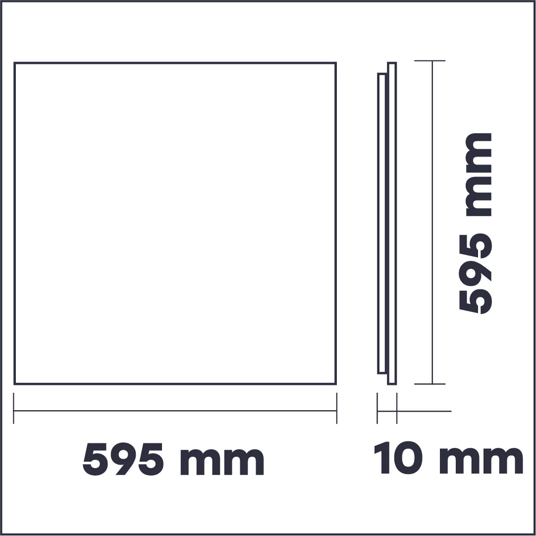 VISIONAL LED-paneeli PHILIPS-dioodeilla | 60x60cm | 27W | 4150lm | 4000K | IP44