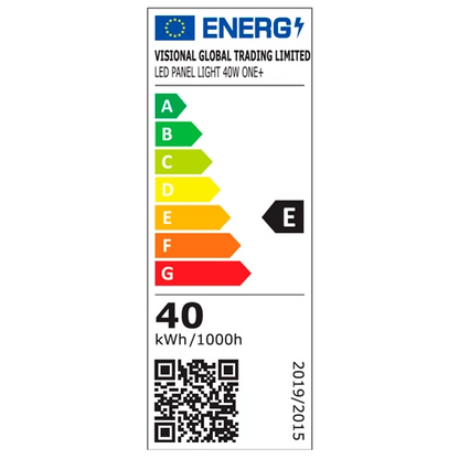 VISIONAL LED-paneeli PHILIPS-dioodeilla | 60x60cm | 40W | 4800lm | 3000K | IP44
