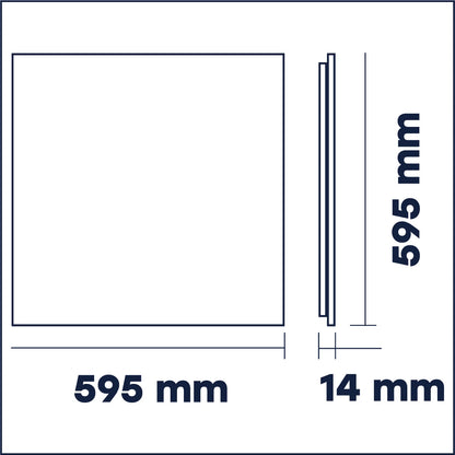 VISIONAL LED-valokehys PHILIPS-dioodeilla | 60x60cm | 40W | 4800lm | 4000K | IP44