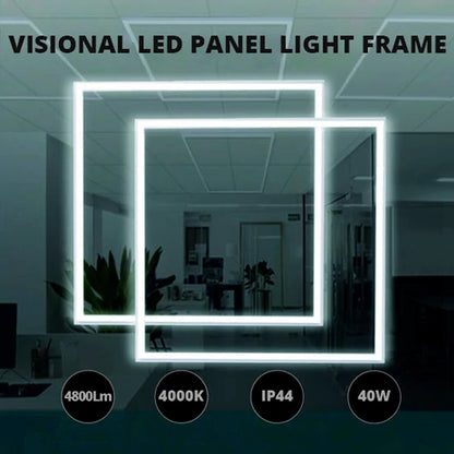 VISIONAL LED-valokehys PHILIPS-dioodeilla | 60x60cm | 40W | 4800lm | 4000K | IP44