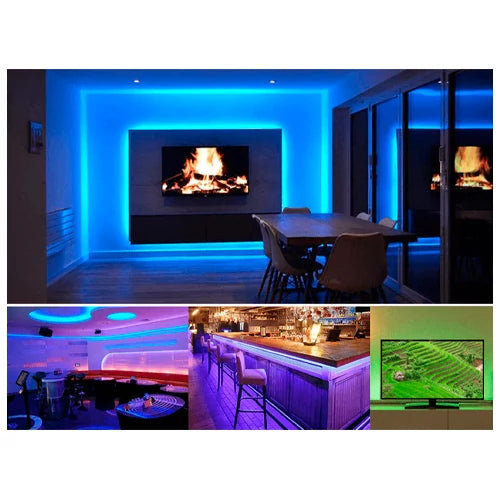 VISIONAL LED-nauha sisätiloihin | 5m/10mm | 14.4W | 12V | 980lm/m | RGB | IP20