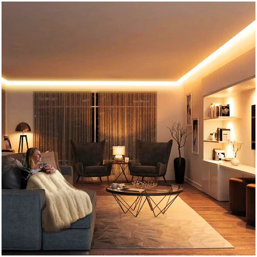 VISIONAL LED-nauha sisätiloihin | 5m/10mm | 9.6W | 12V | 1160lm/m | 3000K | IP20