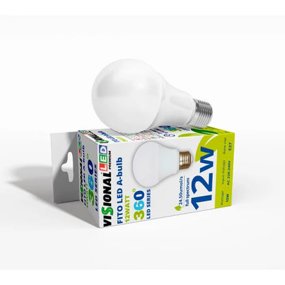 VISIONAL LED-kasvilamppu | E27 | 12W | 4000K | IP20