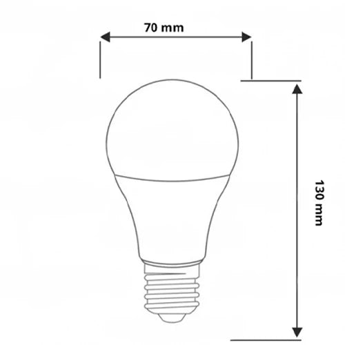 VISIONAL LED-kasvilamppu | E27 | 15W | 4000K | IP20