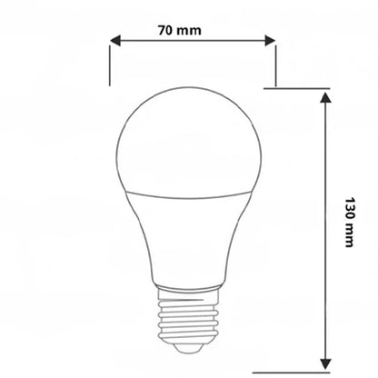 VISIONAL LED-kasvilamppu | E27 | 15W | 4000K | IP20