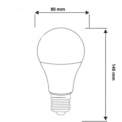 VISIONAL LED-kasvilamppu | E27 | 18W | 4000K | IP20