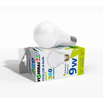 VISIONAL LED-kasvilamppu | E27 | 9W | 4000K | IP20