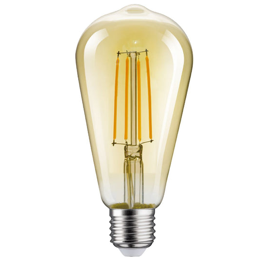 VISIONAL Filamentti LED-lamppu | E27 | ST64 | 8W | 960lm | 3000K | IP20 | 360° | Amber