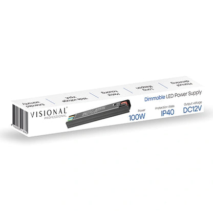 VISIONAL himmennettävä LED-muuntaja | 100W | 12V | 8.33A | IP40