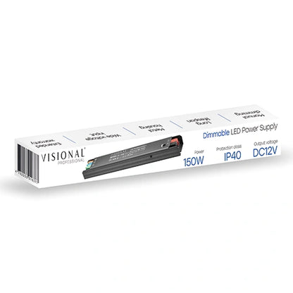 VISIONAL himmennettävä LED-muuntaja | 150W | 12V | 12.5A | IP40