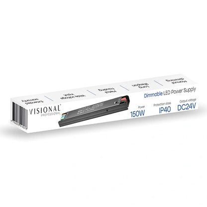 VISIONAL himmennettävä LED-muuntaja | 150W | 24V | 6.25A | IP40