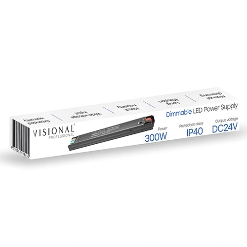 VISIONAL himmennettävä LED-muuntaja | 300W | 24V | 12.5A | IP40