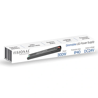 VISIONAL himmennettävä LED-muuntaja | 300W | 24V | 12.5A | IP40