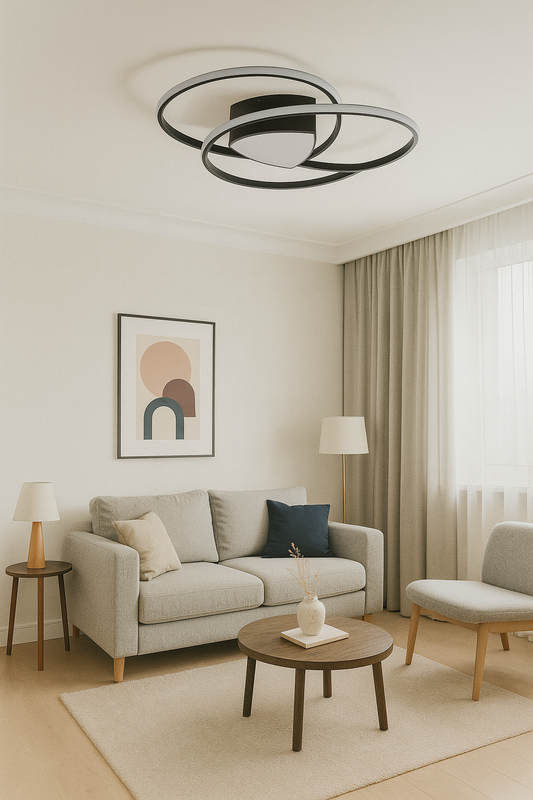 VISIONAL Kattovalaisin NEBBIA SOAVE | 110W | 13 200lm | 3000K | IP20 | Musta