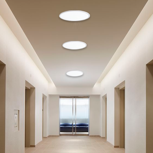 VISIONAL kosteudenkestävä LED-plafondi kattovalaisin | 400x25 mm | 32W | 3840lm | 3CCT | IP44 | Valkoinen