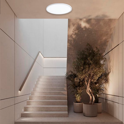 VISIONAL kosteudenkestävä LED-plafondi kattovalaisin | 600x27 mm | 50W | 6000lm | 3CCT | IP44 | Valkoinen