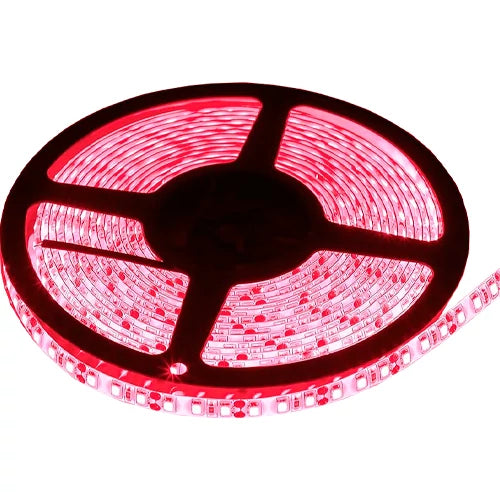 VISIONAL LED-nauha sisä-ja ulkotiloihin | 5m/12mm | 12W | 12V | 670lm/m | Punainen | IP68