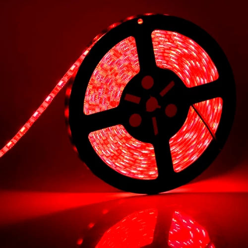 VISIONAL LED-nauha sisä-ja ulkotiloihin | 5m/12mm | 12W | 12V | 670lm/m | Punainen | IP68