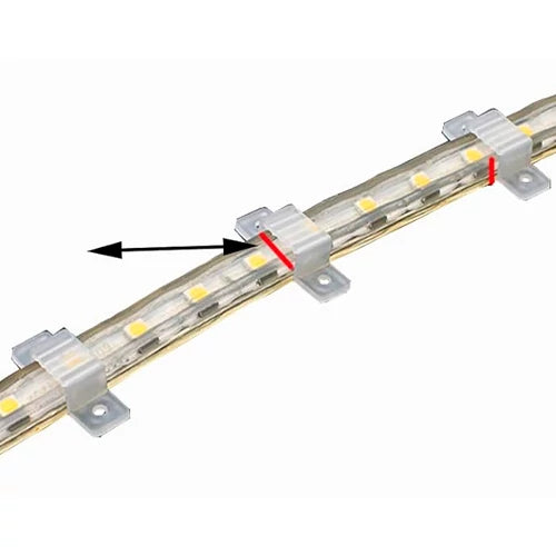 VISIONAL kiinnityspidikkeet 220V LED-nauhoille | 10 kpl