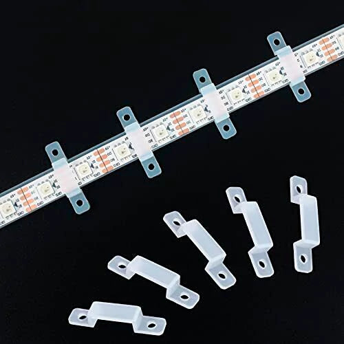 VISIONAL kiinnityspidikkeet 220V LED-nauhoille | 10 kpl