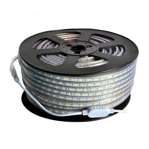 VISIONAL LED-nauha sisä-ja ulkotiloihin | 1m-50m | 220V | 8W | 760lm/m | 3000K | IP67