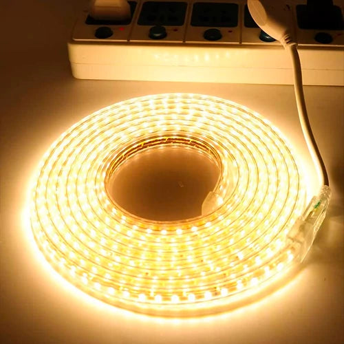 VISIONAL LED-nauha sisä-ja ulkotiloihin | 1m-50m | 220V | 8W | 760lm/m | 3000K | IP67