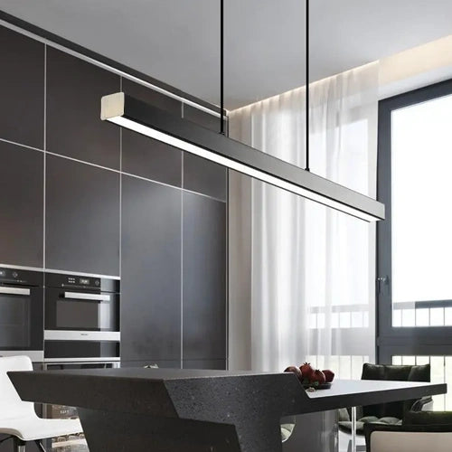 VISIONAL lineaariset LED-riippuvalaisin | 120cm | 40W | 4000lm | 4000K | IP40 | Musta