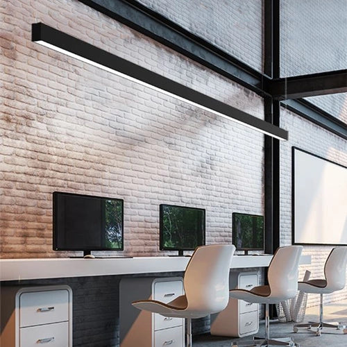 VISIONAL lineaariset LED-riippuvalaisin | 150cm | 48W | 4800lm | 4000K | IP40 | Musta