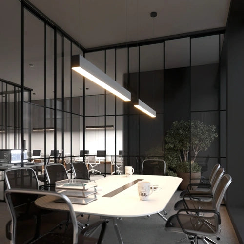 VISIONAL lineaariset LED-riippuvalaisin | 150cm | 48W | 4800lm | 4000K | IP40 | Musta