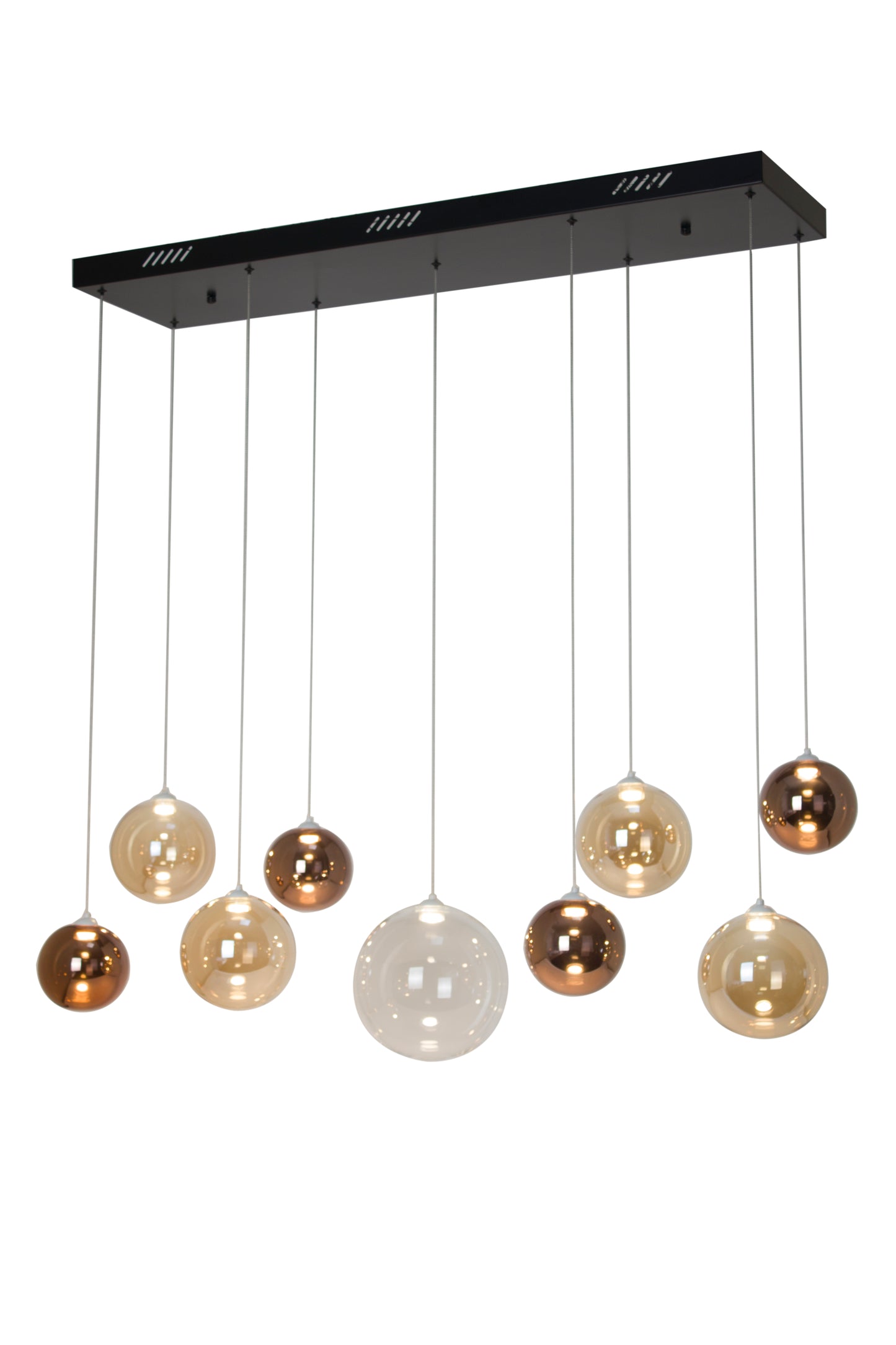 VISIONAL Riipusvalaisin MILANO CHIC | 50W | 6000lm | 3000K | IP20 | Musta