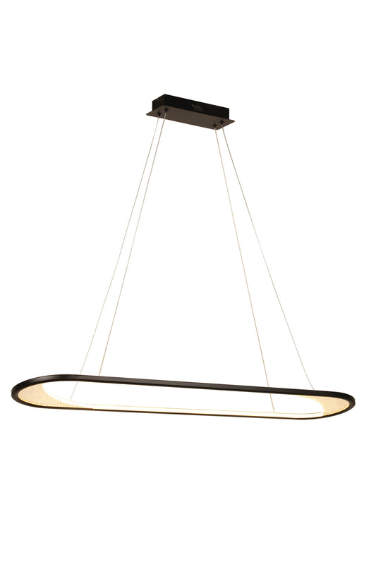 VISIONAL Riipusvalaisin SATURNO CONVESSO | 40W | 4800lm | 3000K | IP20 | Musta