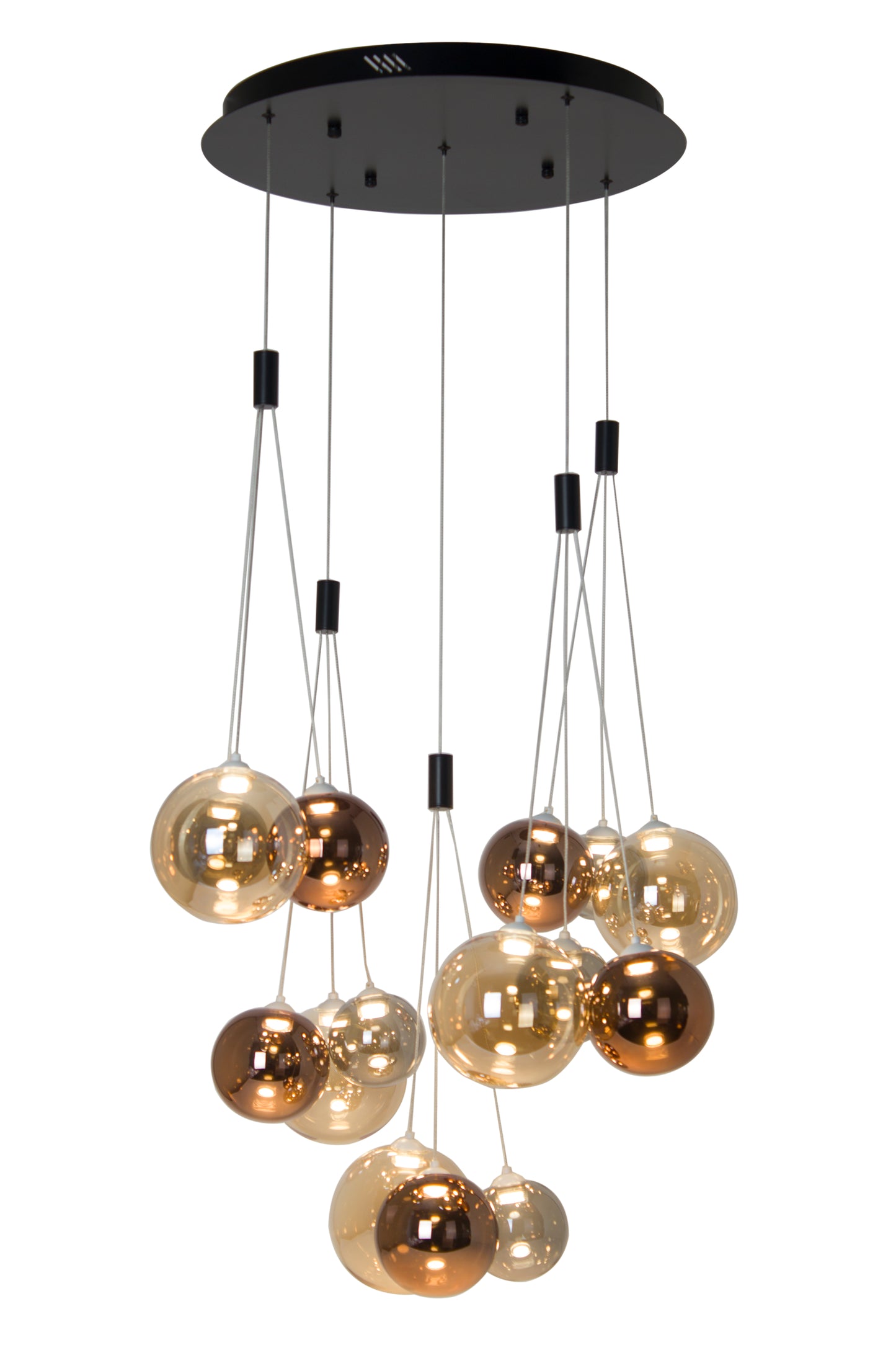 VISIONAL Riipusvalaisin TORINO LUMINOSO | 72W | 8640lm | 3000K | IP20 | Musta
